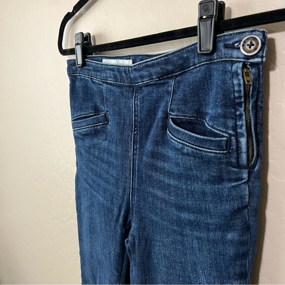 Anthro High Rise Denim Leggings Pilcro 26 dark wash jeans stretchy SOLD - Picture 2 of 12